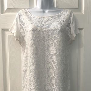 Loft lace detail T shirt